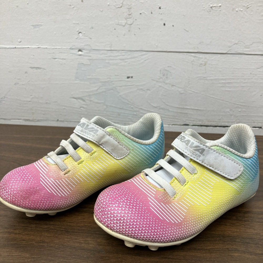 Brava Toddler Girls/ Size10 D Multicolored Soccer Cleats